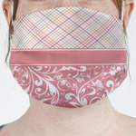 Modern Plaid & Floral Face Mask Cover