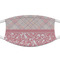 Modern Plaid & Floral Cloth Face Mask (T-Shirt Fabric)