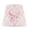 Modern Plaid & Floral Poly Film Empire Lampshade - Front View
