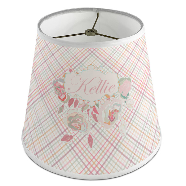 Custom Modern Plaid & Floral Empire Lamp Shade (Personalized)