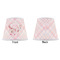 Modern Plaid & Floral Medium Lampshade (Poly-Film) - APPROVAL