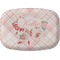 Modern Plaid & Floral Melamine Platter (Personalized)