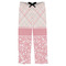 Modern Plaid & Floral Mens Pajama Pants - Flat
