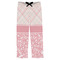 Modern Plaid & Floral Mens Pajama Pants - M