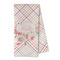 Modern Plaid & Floral Kitchen Towel - Microfiber (Personalized)