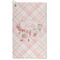 Modern Plaid & Floral Microfiber Golf Towel - Large (Personalized)