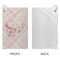Modern Plaid & Floral Microfiber Golf Towels - Small - APPROVAL