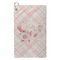 Modern Plaid & Floral Microfiber Golf Towels - Small - FRONT