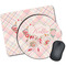 Modern Plaid & Floral Mouse Pad (Personalized)