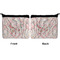 Modern Plaid & Floral Neoprene Coin Purse - Front & Back (APPROVAL)
