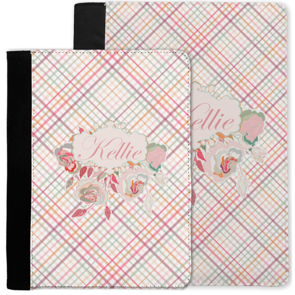 Modern Plaid & Floral Notebook Padfolio - MAIN