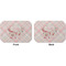 Modern Plaid & Floral Octagon Placemat - Double Print Front and Back