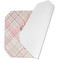 Modern Plaid & Floral Octagon Placemat - Single front (folded)