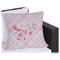 Modern Plaid & Floral Outdoor Pillow - 16" (Personalized)