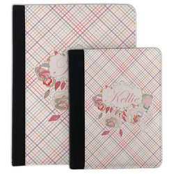 Modern Plaid & Floral Padfolio Clipboard (Personalized)