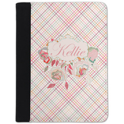 Modern Plaid & Floral Padfolio Clipboard - Small (Personalized)