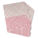 Modern Plaid & Floral Binder Tab Divider - Set of 6 (Personalized)