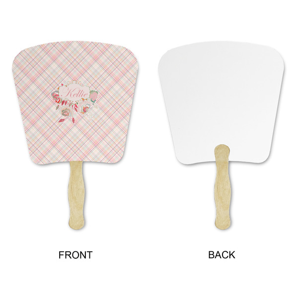 Modern Plaid & Floral Paper Fans - Approval