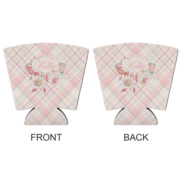 Modern Plaid & Floral Party Cup Sleeves - with bottom - APPROVAL