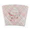 Modern Plaid & Floral Party Cup Sleeves - without bottom - FRONT (flat)