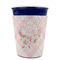 Modern Plaid & Floral Party Cup Sleeves - without bottom - FRONT (on cup)