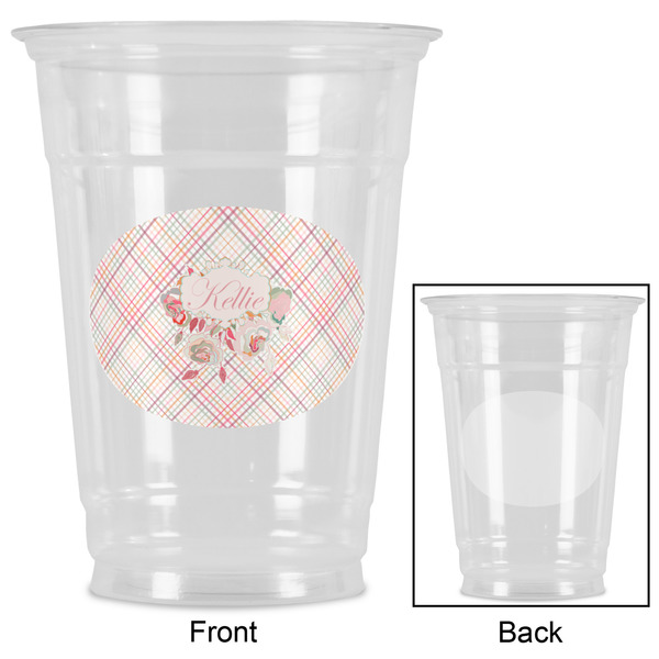 Modern Plaid & Floral Party Cups - 16oz - Approval