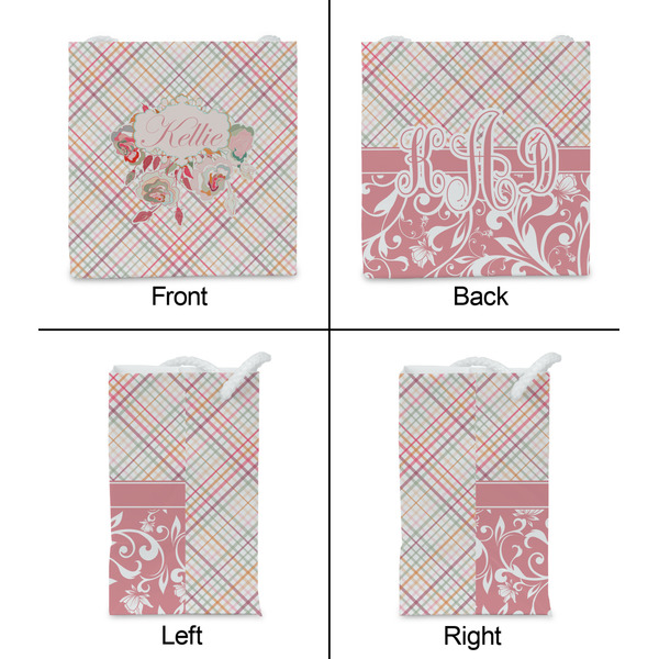 Modern Plaid & Floral Party Favor Gift Bag - Gloss - Approval