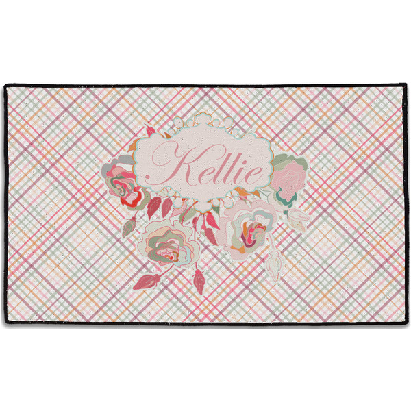 Modern Plaid & Floral Personalized - 60x36 (APPROVAL)