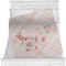 Modern Plaid & Floral Minky Blanket (Personalized)