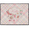 Modern Plaid & Floral Personalized Door Mat - 24x18 (APPROVAL)