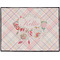 Modern Plaid & Floral Door Mat (Personalized)