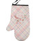 Modern Plaid & Floral Personalized Oven Mitt - Left