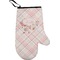 Modern Plaid & Floral Personalized Oven Mitt