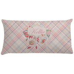 Modern Plaid & Floral Pillow Case (Personalized)