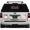Modern Plaid & Floral Personalized Square Car Magnets on Ford Explorer