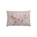 Modern Plaid & Floral Pillow Case - Toddler (Personalized)