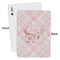 Modern Plaid & Floral Playing Cards - Approval