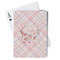 Modern Plaid & Floral Playing Cards - Front View