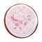 Modern Plaid & Floral Printed Icing Circle - Medium - On Cookie