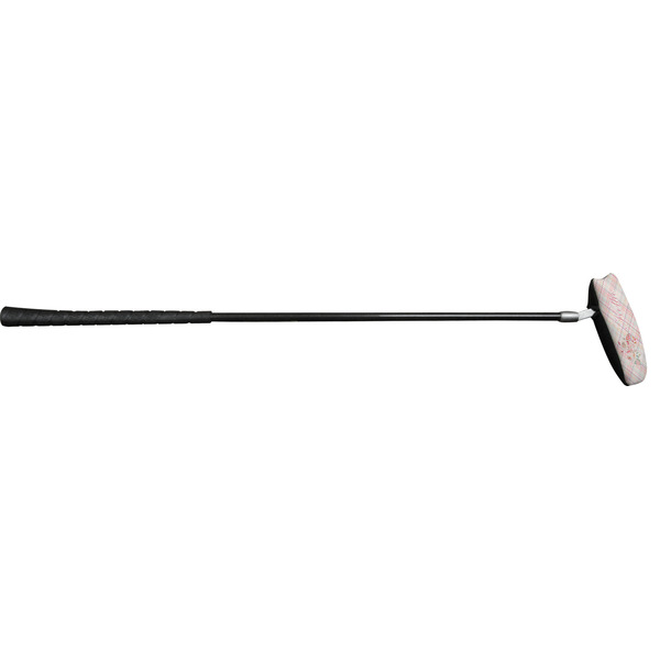 Modern Plaid & Floral Putter Cover (In Use)