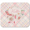 Modern Plaid & Floral Rectangular Mouse Pad - APPROVAL