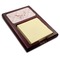 Modern Plaid & Floral Red Mahogany Sticky Note Holder - Angle