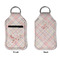 Modern Plaid & Floral Sanitizer Holder Keychain - Small APPROVAL (Flat)
