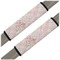 Modern Plaid & Floral Seat Belt Covers (Set of 2)