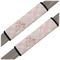 Modern Plaid & Floral Seat Belt Covers (Set of 2) (Personalized)