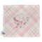 Modern Plaid & Floral Security Blanket - Single Sided (Personalized)