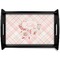 Modern Plaid & Floral Wooden Tray (Personalized)
