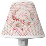 Modern Plaid & Floral Shade Night Light (Personalized)