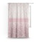 Modern Plaid & Floral Sheer Curtain With Window and Rod