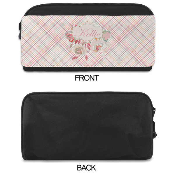 Modern Plaid & Floral Shoe Bags - APPROVAL